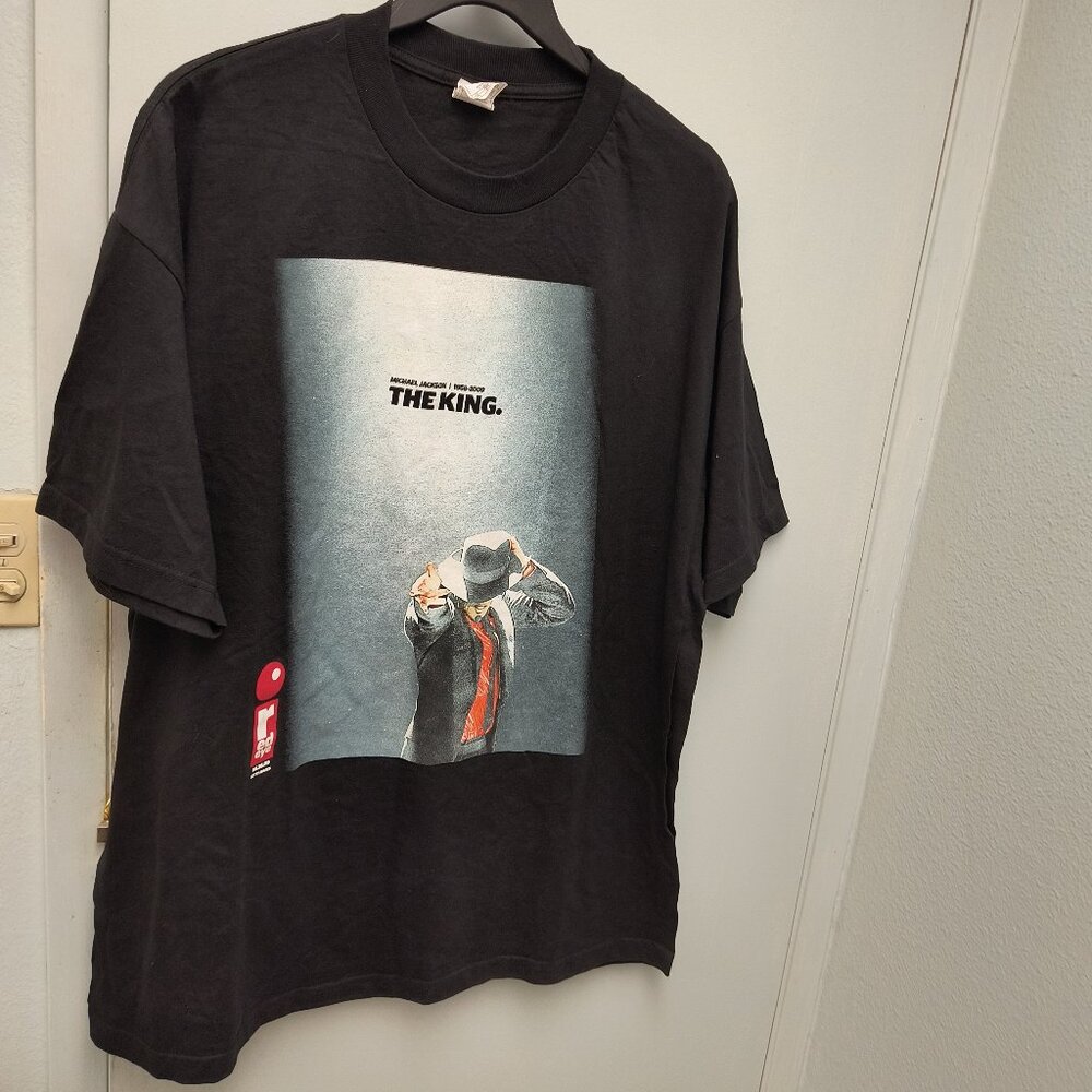 MICHAEL JACKSON THE KING Memorial T-Shirt Getty images 1958-2009 2XL